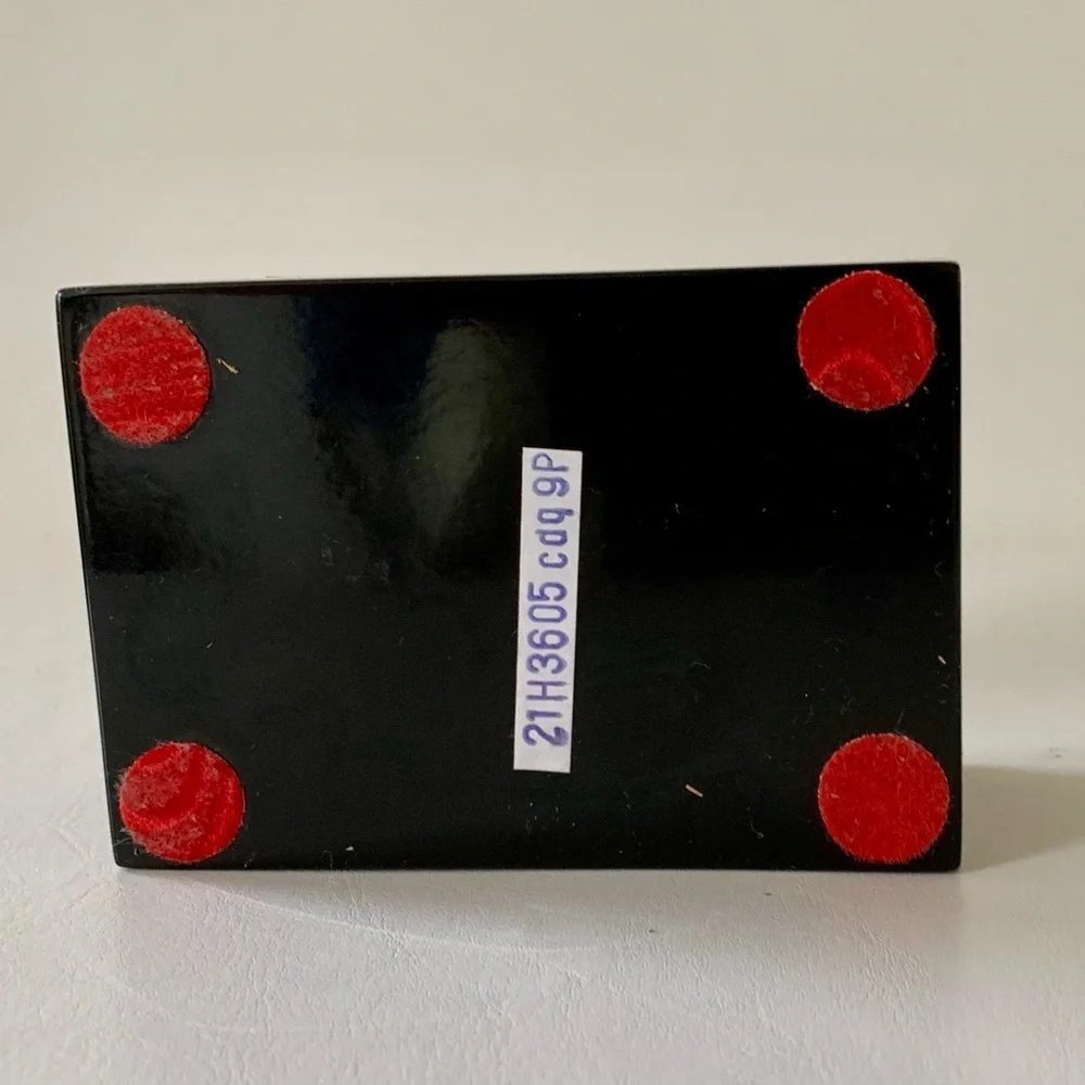 Vintage  Lacquered jewelry box with a mirror 2/4.5/3”